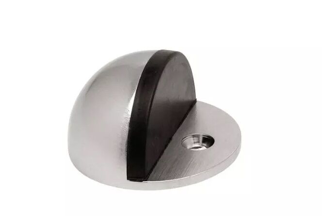 Tope de piso media esfera acero inox. Kasse