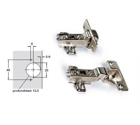 Bisagra cazoleta 35 mm